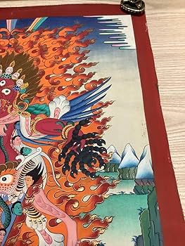 Amazon.co.jp: 《 チベット密教 》 手描き 曼荼羅 タンカ